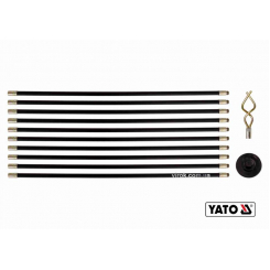 Прут гнучкий, сполучний, для очищення каналізації YATO: Ø= 20 мм, l= 93 см, з 2 наконечниками, 10 шт