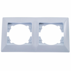 Рамка Quantum BEATA 2-постова біла, 3шт/уп