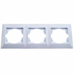 Рамка Quantum BEATA 3-постова біла, 2шт/уп