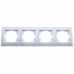 Рамка Quantum BEATA 4-постова біла, 2шт/уп