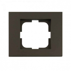 Рамка одинарна GRANO мока