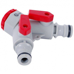 Розподілювач 2-канальний з регулюванням кожного каналу 1/2", із внутрішньою різьбою на вході 1/2" і 3/4" INTERTOOL GE-2003