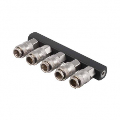 Розгалужувач повітря 1/4 "на 5 виходів, прямий, зі швидкороз'ємними з'єднаннями, 10 бар INTERTOOL PT-1857