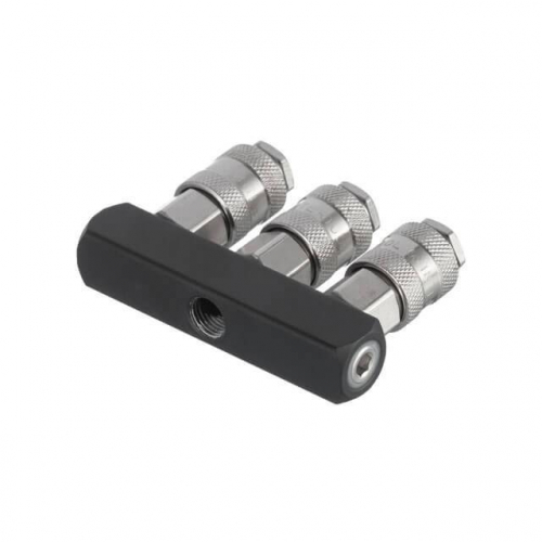 Розгалужувач повітря 1/4 "на 3 виходи, прямий, зі швидкороз'ємними з'єднаннями, 10 бар INTERTOOL PT-1855