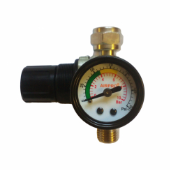 Регулятор тиску (редуктор) HVLP 1/4" з манометром для фарборозпилювачів Air Pro R11