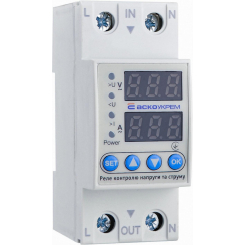 Реле контролю напруги та струму RKV 2P 63A