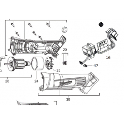 Ремкомплект гайкокрута - корпус/Milwaukee