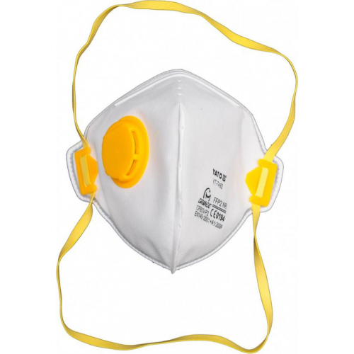 Респіратор протиаерозольний із клапаном YATO: FFP2 NR, 3 шт.