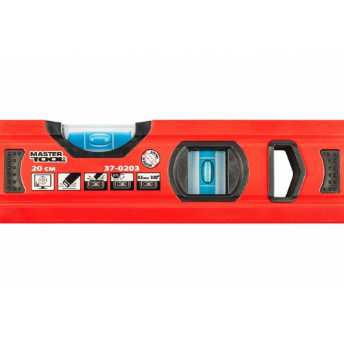 Рівень MASTERTOOL 20 см 2 капсули 0.5 мм/м 37-0203