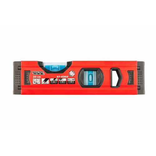 Рівень MASTERTOOL 20 см 2 капсули 0.5 мм/м 37-0203
