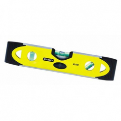 Рівень TORPEDO з алюмінію довжиною 250 мм з 3 капсулами та магнітами STANLEY 0-43-511