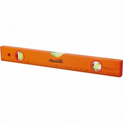 Рівень алюмінієвий 1000 мм, 3 осередки, лінійка, жовтий SPARTA