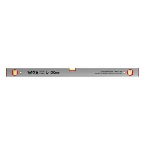 Рівень алюмінієвий YATO із 3 осередками, l=1м [20/60]