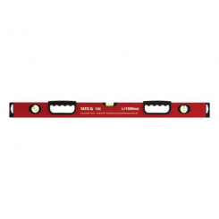 Алюмінієвий рівень YATO. з двома ручками та 3 осередки, l= 1.5 м [30]