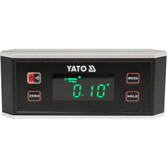 Рівень електронний з дисплеєм YATO: l=  150 мм. з магнітом, живлення від 2х 1,5 В батарейки ААА