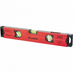 Рівень фрезерований алюмінієвий 800 мм, 3 осередки (1 дзеркальний), посилений, MTX