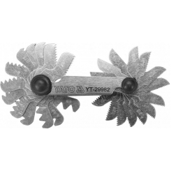 Різьбомір WHITWORTH 55° YATO з 28 шаблонами в діапазоні 4-62