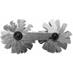 Резьбомір метричний 60° та WHITWORTH 55° YATO з 52 шаблонами в діапазоні 0,25-6,0 мм та 4-62