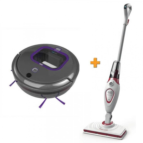 Робот-пилосос з інтелектуальною технологією BLACK DECKER 14,4 В, 2 Ач, Li-Ion, 28.8 Вт, 1000 мл BDS1616R