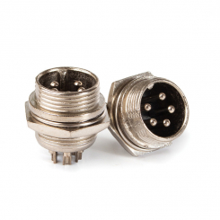 Роз'єм п'ятиполюсний панельний GX16-5 (штекер) Welding Dragon