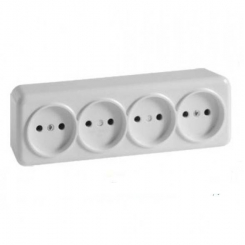 Роз. RIGHT HAUSEN ASTRA NV ТЕРМОПЛАСТ 4-я внеш. белая (10шт) (100шт)