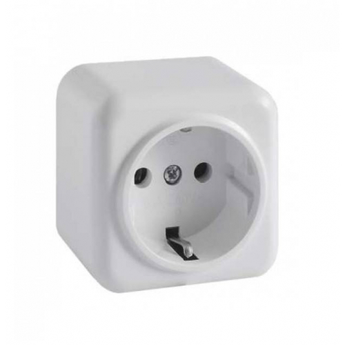 Розетка RIGHT HAUSEN ASTRA NV Керам. 1-а зовніш. с/с біла