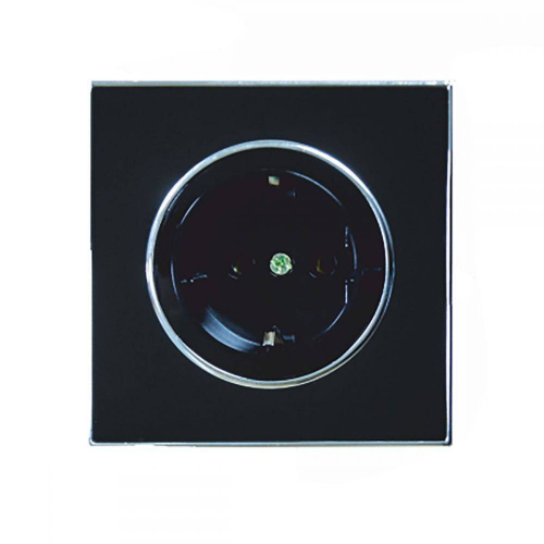 Розетка RIGHT HAUSEN LAURA 1-а внутр. с/с чорна