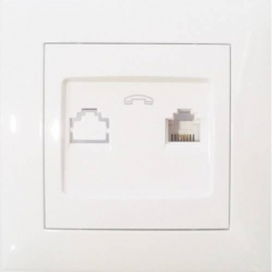 Розетка RIGHT HAUSEN VELENA 1-а телеф. біла