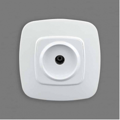 Розетка ТВ біла ELA