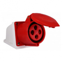 Розетка стаціонарна ГC 32А/4 (124) 3P+PE 32А 415В IP44