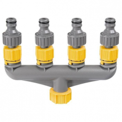 Розгалужувач 4-канальний (пластиковий)// PALISAD LUXE