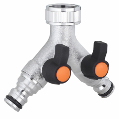 Розподілювач 3/4"В вихід 2-х канальний адаптер конектора Y, метал