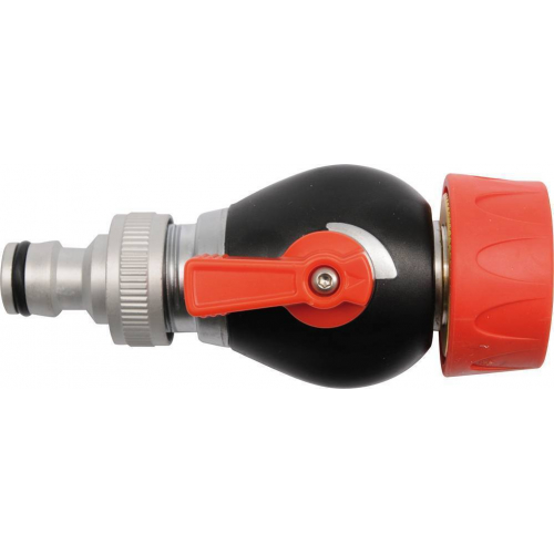 Розподiльник води 1-оканал. YATO з вентилем на шланг d=1/2" [12/48]