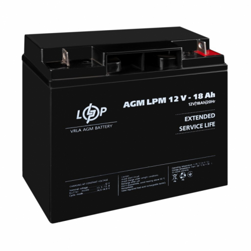 Розпродаж Акумулятор AGM LPM 12V - 18 Ah