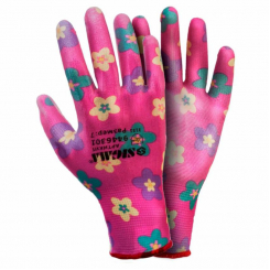 Рукавички із ПУ покриттям (червоний манжет) Sigma (9446301)