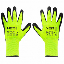 Рукавички робочі ізольовані, акрилові з матовим латексним покриттям, 4142X, розмір 9