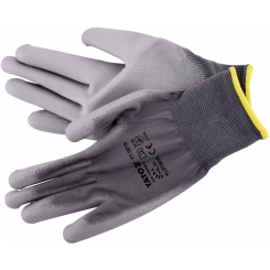 Рукавички робочі нейлонові YATO сірі, розмір 9