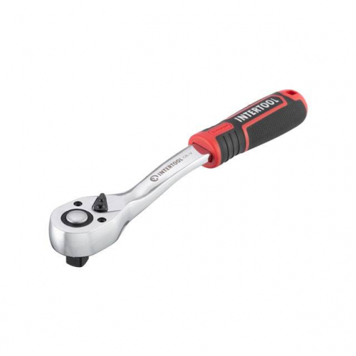 Рукоятка із храповим механізмом STORM, 1/2", Cr-V INTERTOOL ET-8003