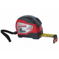 Рулетка 5 м х 25 мм HAISSER Compact нейлонова, магніт