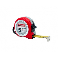 Рулетка 5х19 рулетка, нейлон, пластиковий корпус, 2 стопи, HAISSER Compact