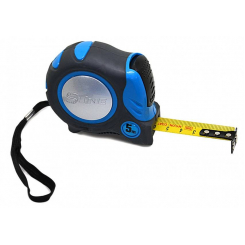 Рулетка S-line 5 м/19 мм, гумовий корпус, автофіксатор, магніт, нейл покр.
