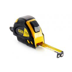 Рулетка Стандарт «Супермагніт» обгумована з автостопом 7,5 м х 25 мм СИЛА