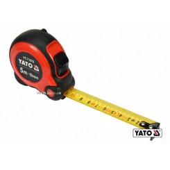 Рулетка YATO 5 м x 19 мм зі сталевою стрічкою і нейлоновим покриттям і подвійним блокуванням