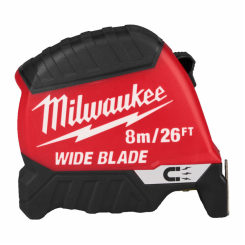 Рулетка магнітна WIDE BLADE MAGNETIC MILWAUKEE (Gen2), (полотно 35мм), 8м/26фт