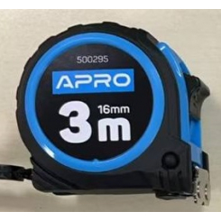 Рулетка обгумована з магнітом 3 м х 16 мм APRO  (APRO)