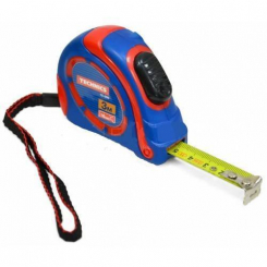 Рулетка, гумовий корпус, автофіксатор, 5 м/25 мм