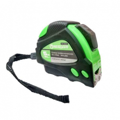 Рулетка професійна NYLON з автостопом полотна та магнітом 5м*25мм СТАНДАРТ NMT-0525AM