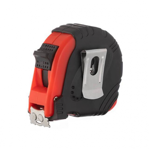 Рулетка з металевим полотном 3 м * 16 мм, три стопора полотна INTERTOOL MT-0103