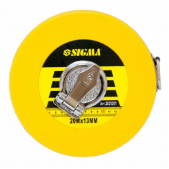Рулетка скловолокно 20м*13мм Sigma (3831201)