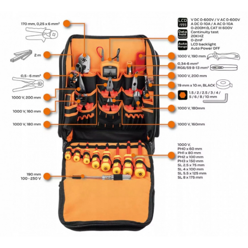 Рюкзак електрика, 31 одиниця NEO 01-313